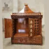Asthalakshmi Wooden Temple in Teak Wood – Handcrafted Luxury Mandir for Home