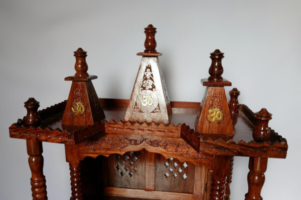 Bhagwan Mandir for Home in Sheesham Wood – Folding Handmade Temple