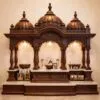 Big Home Wood Temple with Lotus Domes