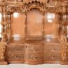 Big Size Mandir for Home in Traditional Style – Handcrafted Teak Wood Temple