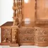 Big Size Mandir for Home in Traditional Style – Handcrafted Teak Wood Temple