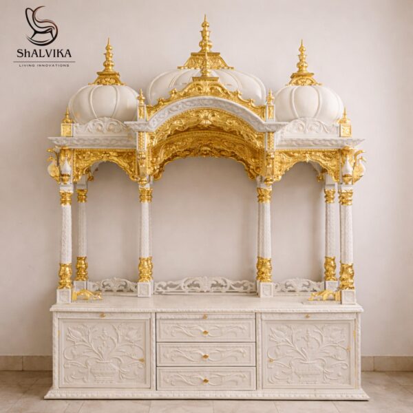 Design of Wooden Mandir for Home