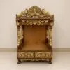 Elegant Peacock Design Mandir in Teak Wood