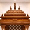 Elegant South Indian Home Wood Temple Design with Gopuram