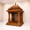 Elegant South Indian Home Wood Temple Design with Gopuram