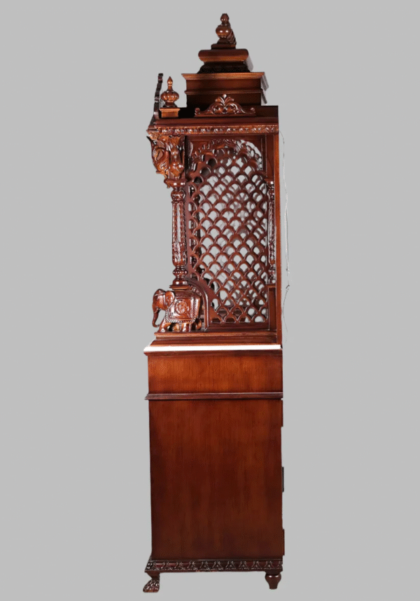 Elegant South Indian Puja Mandapam for Your Home
