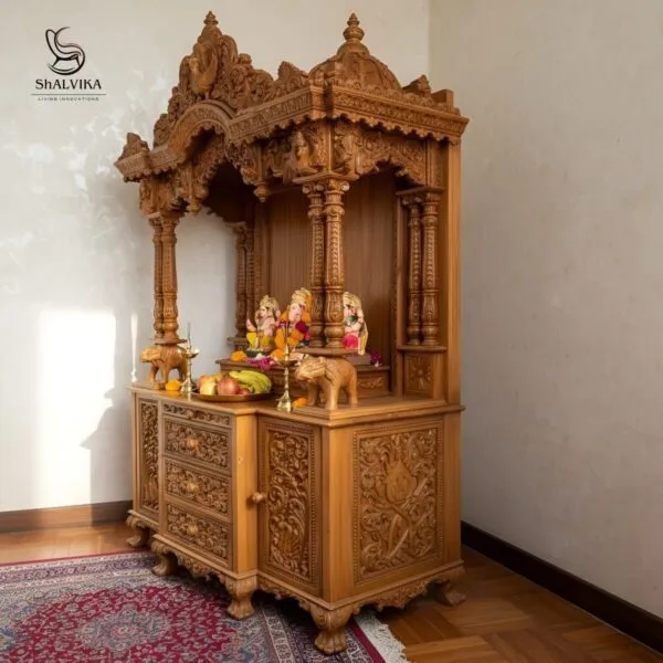 Hand Carved Temple For Home Big Size