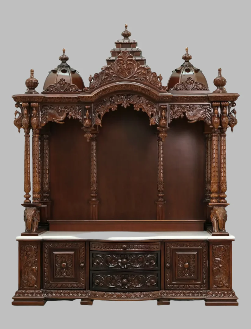 Handcrafted Large Pooja Mandir for Home