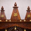 Handcrafted Om Design Small Temple for Home