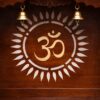 Handcrafted Om Design Small Temple for Home