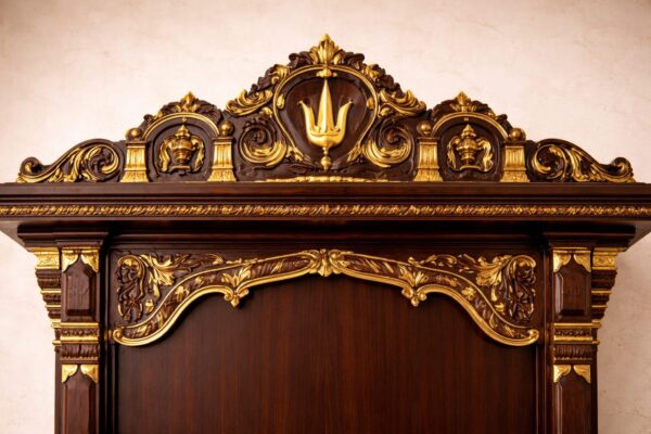 Handcrafted Pooja Wooden Mandir for Homes