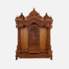 Handcrafted Traditional Teak Wood Home Temple with Storage