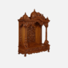 Handcrafted Traditional Teak Wood Home Temple with Storage