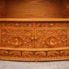 Heavily Carved Wood Temple in Home By Shalvika Living