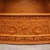 Heavily Carved Wood Temple in Home By Shalvika Living