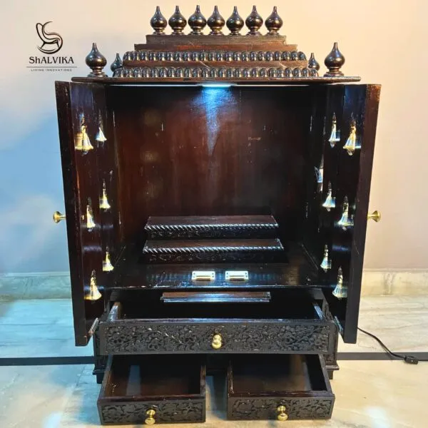 Home Temple For Home with Bells Design
