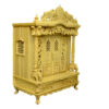 Home Wooden Temple Design with Door in Teak Wood