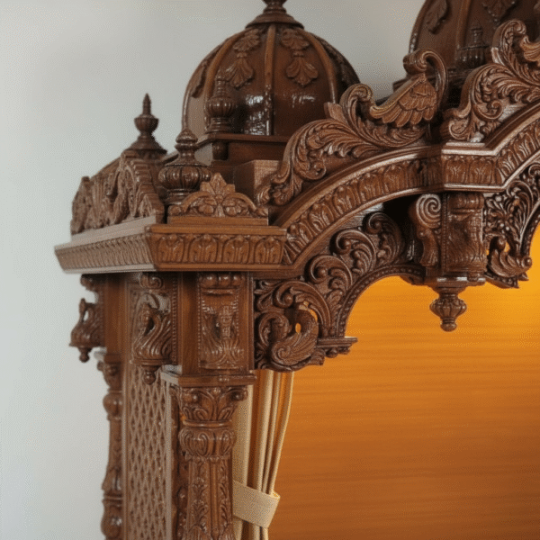 Large Temple with Storage for Home By Shalvika Living