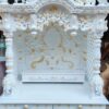 Luxurious White Temple in Teak Wood – Handcrafted by Shalvika Living