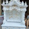 Luxurious White Temple in Teak Wood – Handcrafted by Shalvika Living