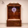 Om Design Pooja Mandir in Tamil Style – Premium Teak Wood