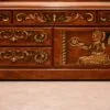 Om Design Pooja Mandir in Tamil Style – Premium Teak Wood