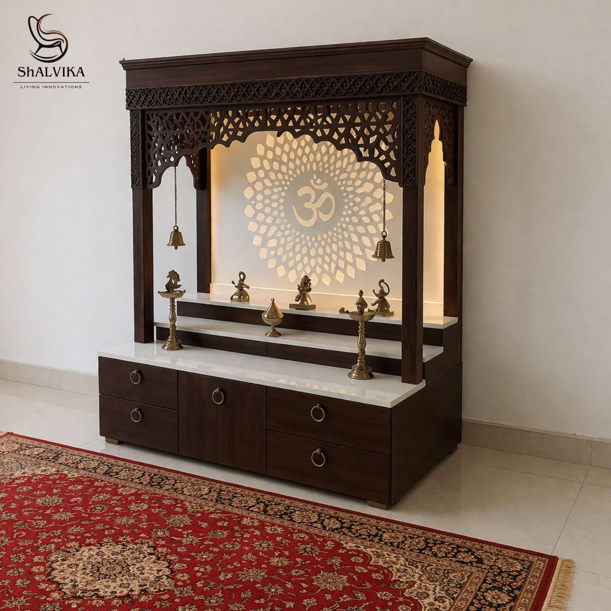 Premium Modern Temple Design for Modern Homes