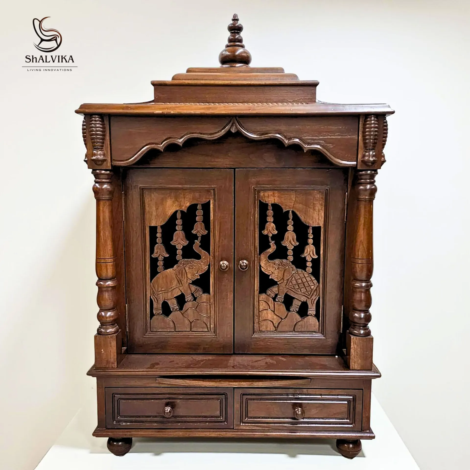 Premium South Indian Mandir with Door