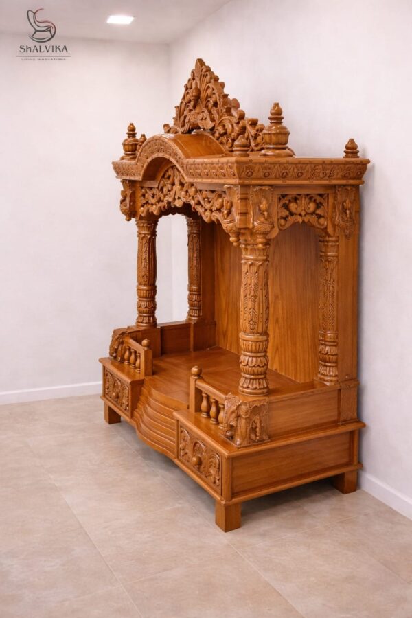 Premium Wooden Home Mandir Design