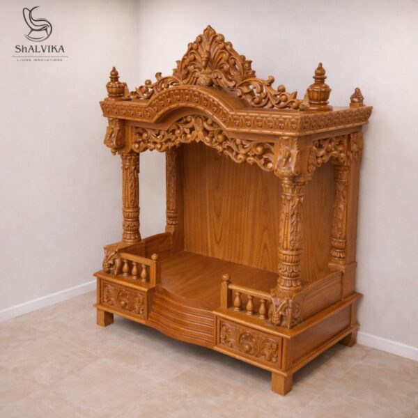 Premium Wooden Home Mandir Design