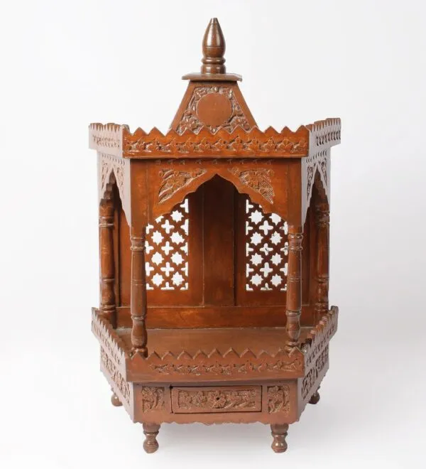 Small Temple For Home in Wood – By Shalvika Living