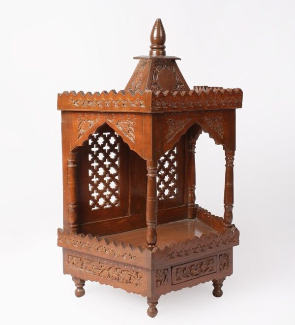 Small Temple For Home in Wood – By Shalvika Living