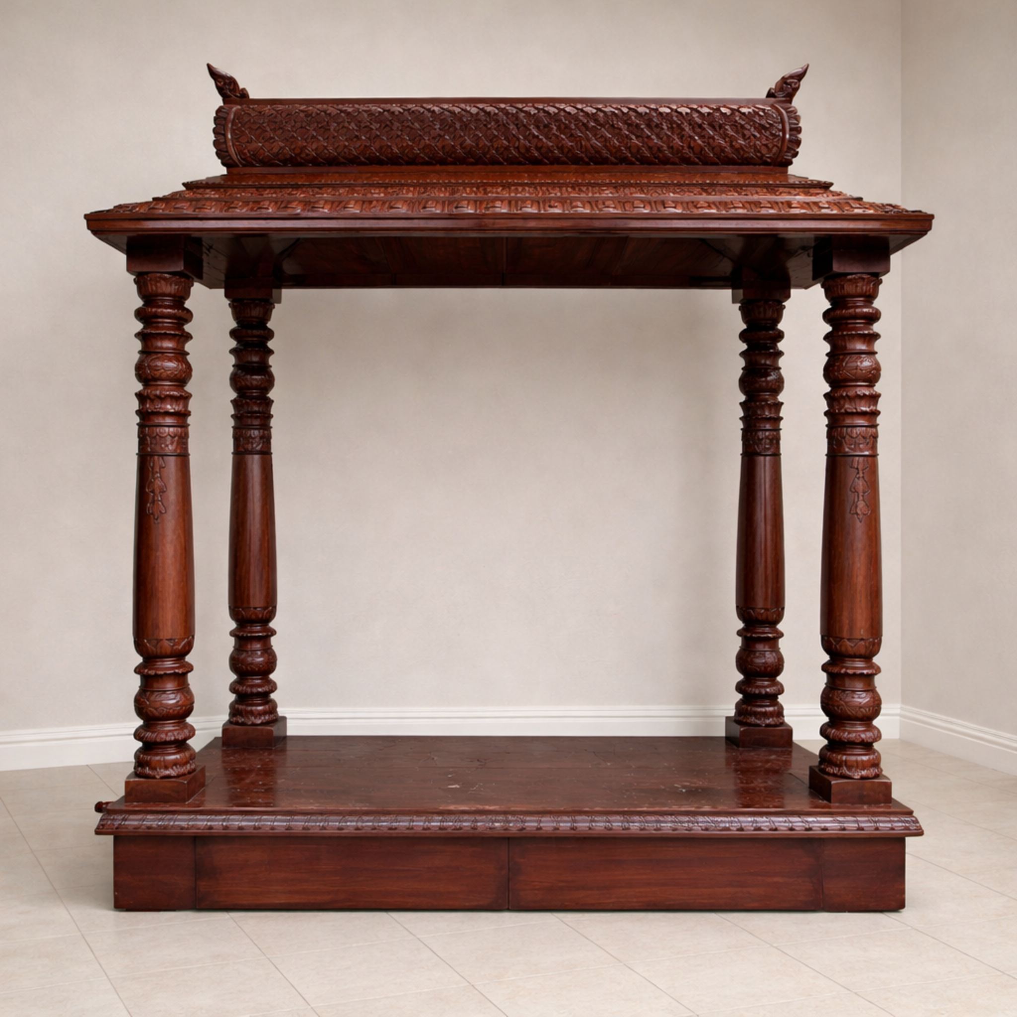 South Indian Wooden Mandir for God