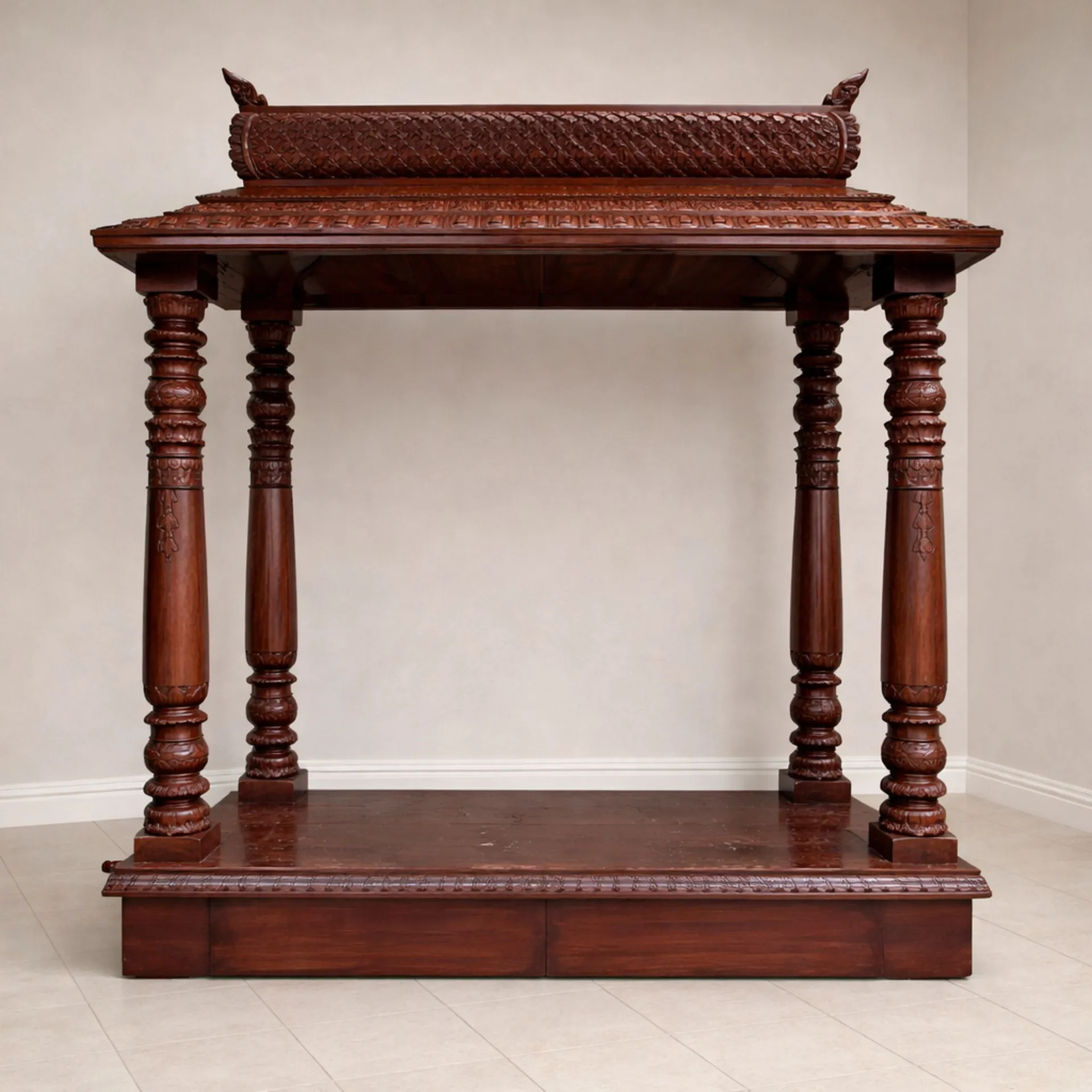 South Indian Wooden Mandir for God