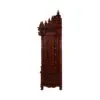 Teak Wood Mandir Home with Bells Door Design