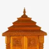 Teak Wood Mandir with Door in Traditional Style