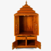 Teak Wood Mandir with Door in Traditional Style
