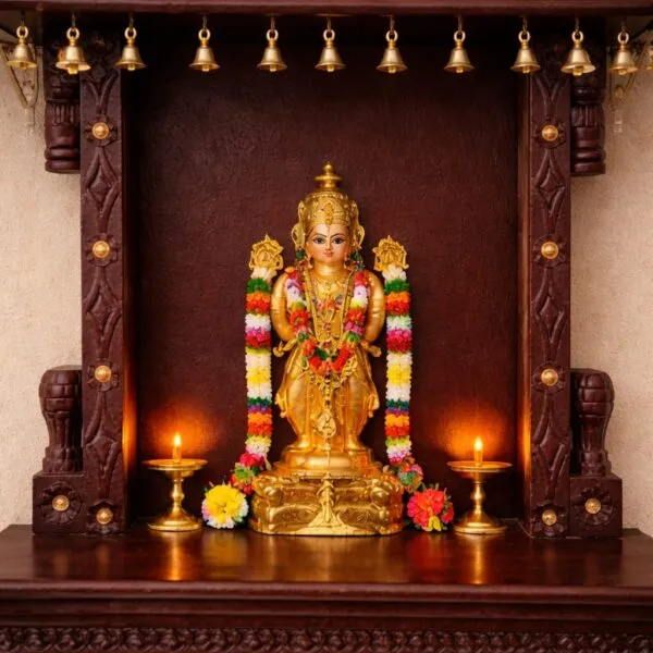 Traditional Wall Hanging Mandir Design
