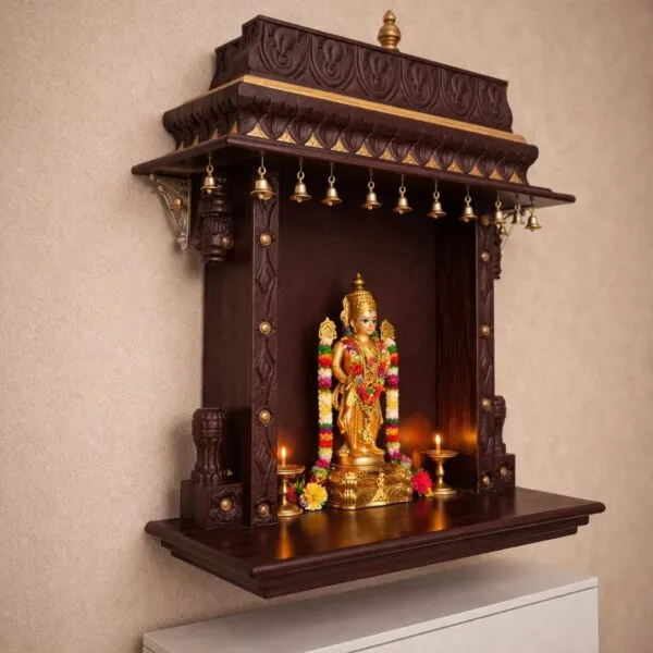 Traditional Wall Hanging Mandir Design