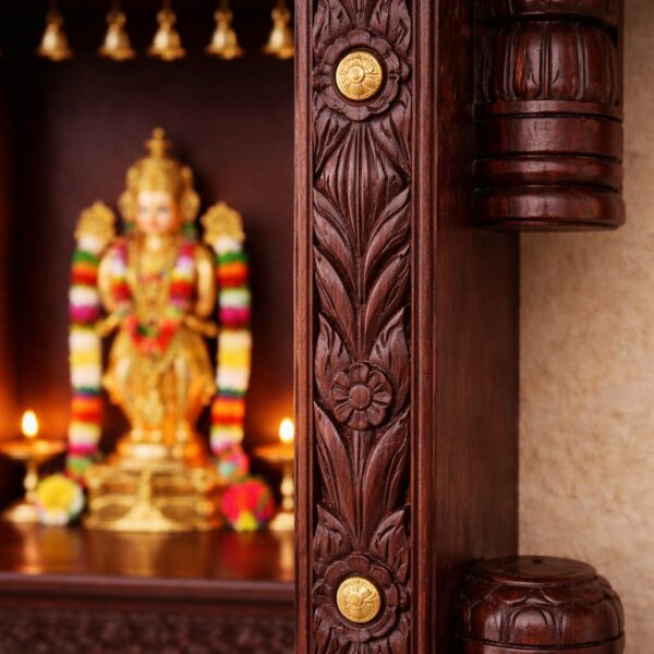 Traditional Wall Hanging Mandir Design