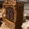 Wood Mandir with Door By Shalvika Living