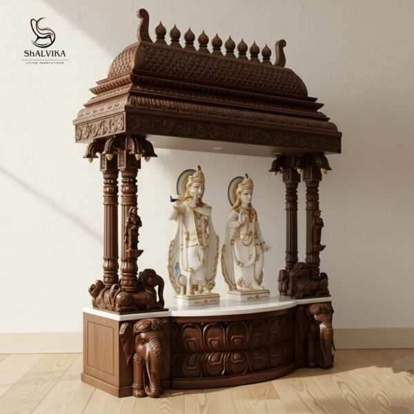 Wooden Gopuram Temple South Indian Style