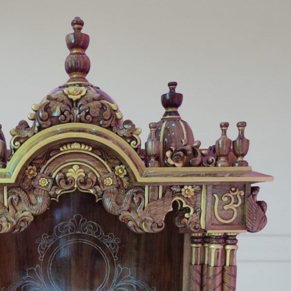 Wooden Handcrafted Designer Temple By Shalvika Living Innovations