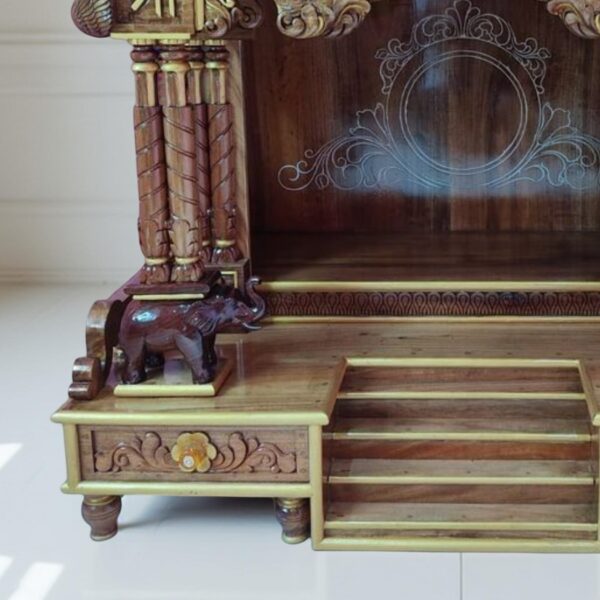 Wooden Handcrafted Designer Temple By Shalvika Living Innovations