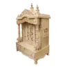 Wooden Handmade Design Temple in Teak Wood with Door