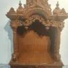 Wooden Home Puja Mandir Design in Teak Wood