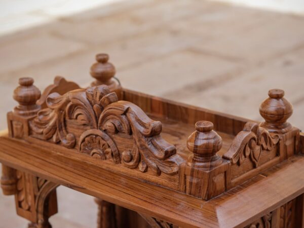 Wooden Mandir Design for Home Wall Mounted