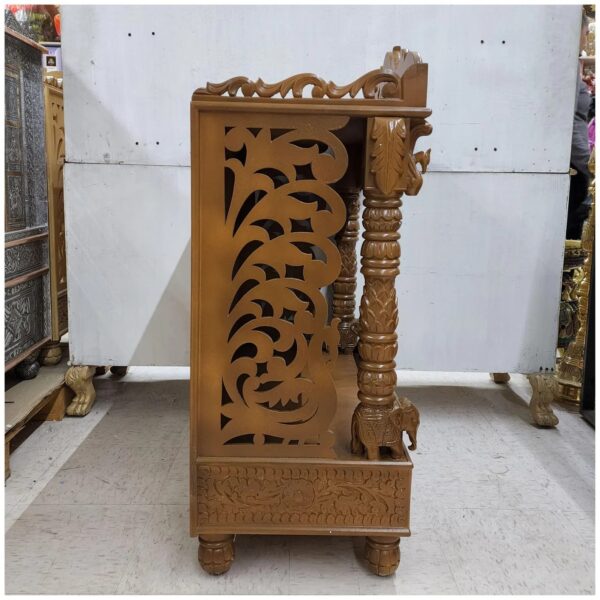 Wooden Mandir for Home – Handcrafted Teak Wood Pooja Temple by Shalvika Living
