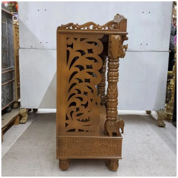 Wooden Mandir for Home – Handcrafted Teak Wood Pooja Temple by Shalvika Living