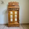 Wooden Pooja Mandapam With Gopuram in Teak Wood